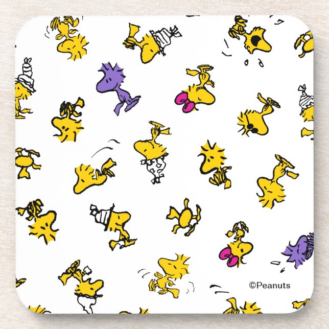 Woodstock Fun Pattern Coaster (Front)