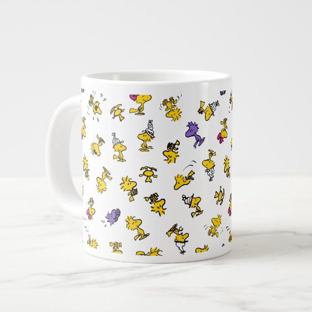 Woodstock Fun Pattern Large Coffee Mug (Front Left)