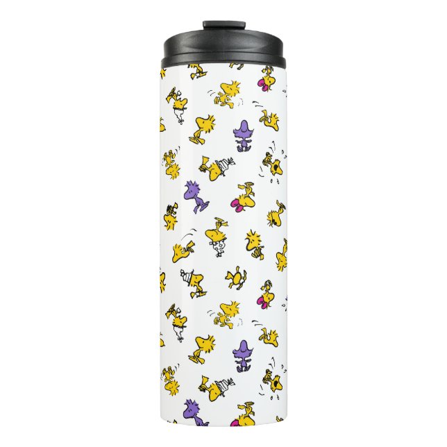 Woodstock Fun Pattern Thermal Tumbler (Front)