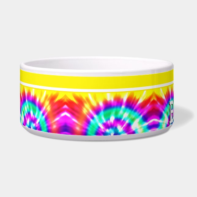 Woodstock Hippie Boho style colourful tiedye custo (Left)