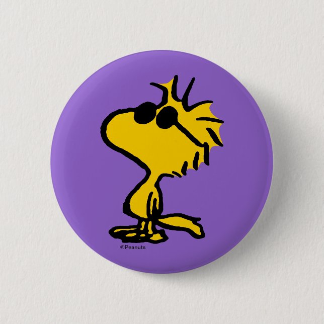 Woodstock In Sunglasses 6 Cm Round Badge (Front)