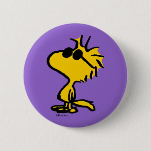 Woodstock In Sunglasses 6 Cm Round Badge