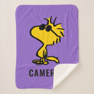 Woodstock In Sunglasses   Add Your Name Sherpa Blanket