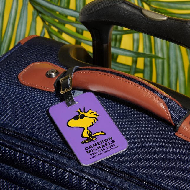 Woodstock In Sunglasses Luggage Tag (Front Insitu 1)