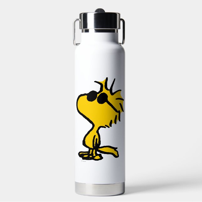 Woodstock In Sunglasses Water Bottle (Front)