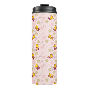Woodstock Pink Cherry Blossom Pattern Thermal Tumbler