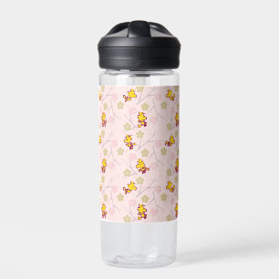 Woodstock Pink Cherry Blossom Pattern Water Bottle