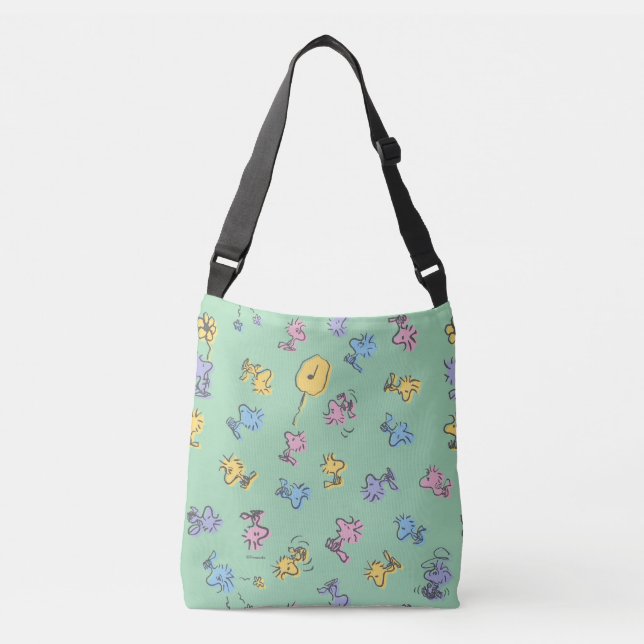 Woodstock Sugar Pop Art Pattern Crossbody Bag (Front)