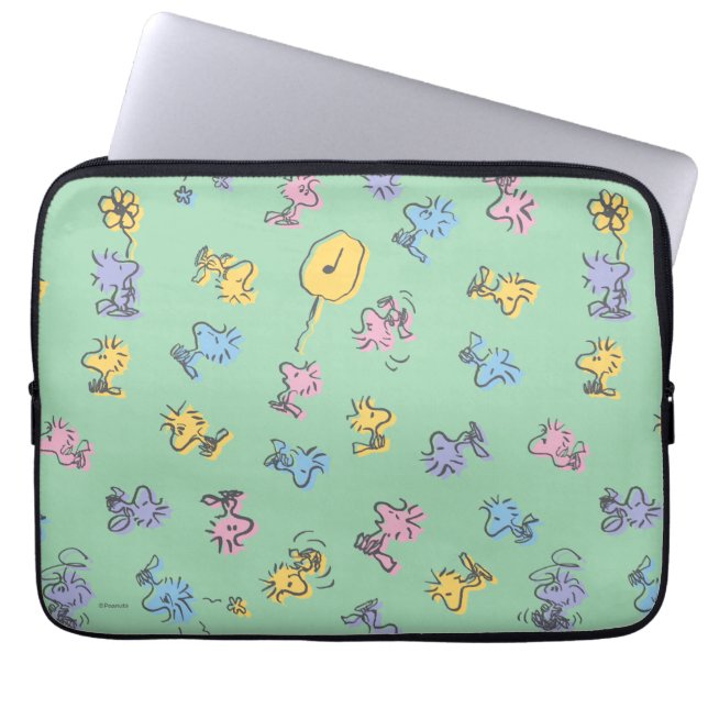 Woodstock Sugar Pop Art Pattern Laptop Sleeve (Front)