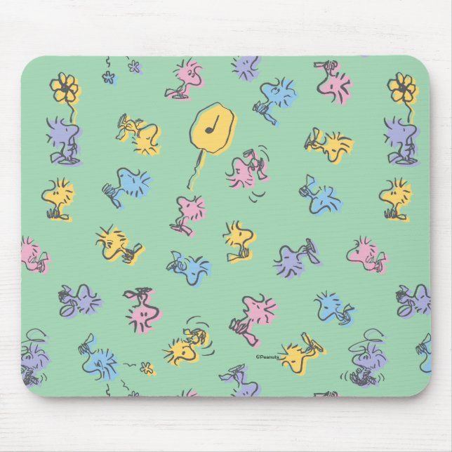 Woodstock Sugar Pop Art Pattern Mouse Mat (Front)