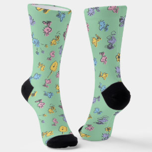 Woodstock Sugar Pop Art Pattern Socks