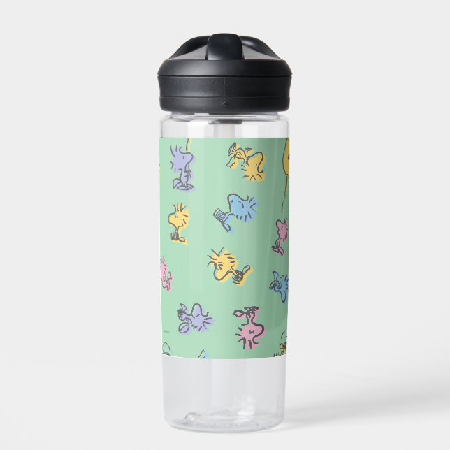 Woodstock Sugar Pop Art Pattern Water Bottle (Front)