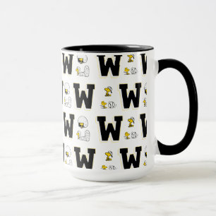 Woodstock Varsity Sports Letter Pattern Mug