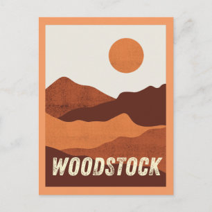 Woodstock, Vermont Mountains Postcard