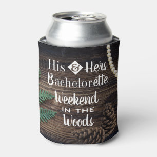 Woodsy Bachelor/Bachelorette Party Personalised Can Cooler