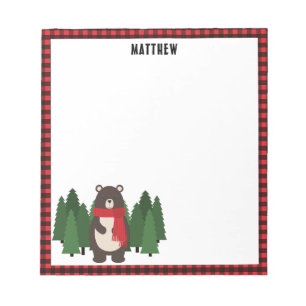 Woodsy Bear Notepad
