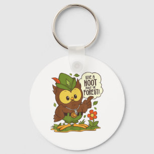 Woodsy Owl Give A Hoot About The Forest Arbor Day Key Ring