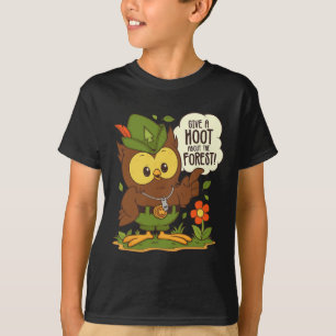 Woodsy Owl Give A Hoot About The Forest Arbor Day T-Shirt