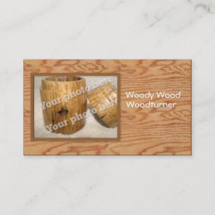Woodturner Custom Photo Business Card Template