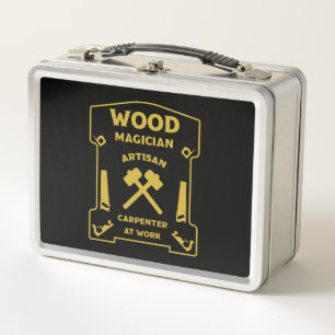 Woodwork Joiner And Carpenter Metal Lunch Box