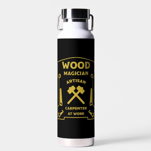 Woodwork Joiner And Carpenter Water Bottle (Front)