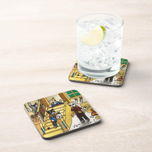 Woodwork Joinery Cats Coaster