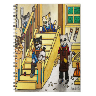 Woodwork Joinery Cats Notebook