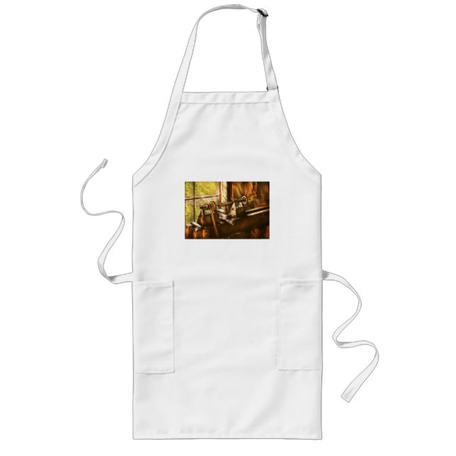 Woodworker - An Old Lathe Long Apron (Front)