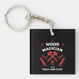 Woodworker Artisan Key Ring