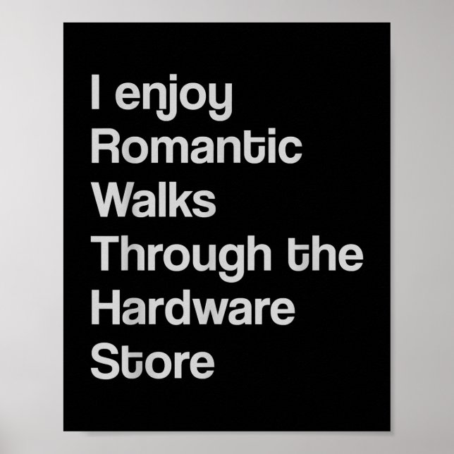 Woodworker Carpenter Hardware Store Shopping  Poster (Front)