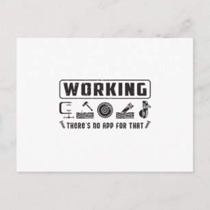 Woodworker Carpenter Woodworking Funny Gift Idea Postcard