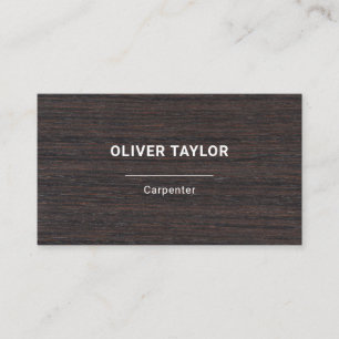 Woodworker Construction Carpentry Rustic Handyman Business Card