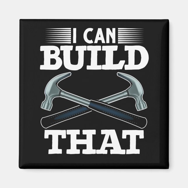 Woodworker Father Handyman Carpenter Humour Magnet (Front)