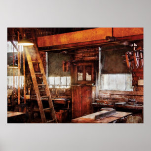 Woodworker - Old Workshop Poster