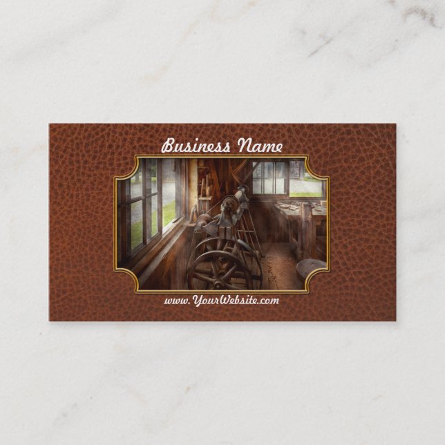 Woodworker - The art of lathing Business Card (Front)
