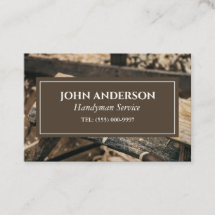 woodworker Tools Carpenter Handyman Business Business Card
