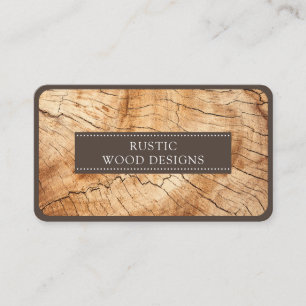 Woodworker Wood Business Card