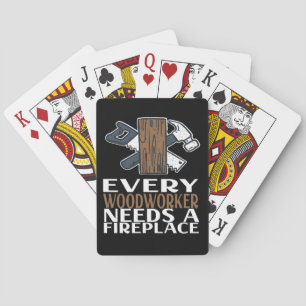 Woodworker Woodworking Gift Playing Cards