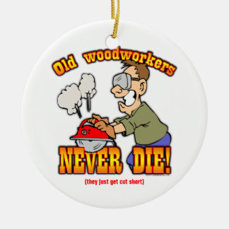 Woodworkers Ceramic Tree Decoration