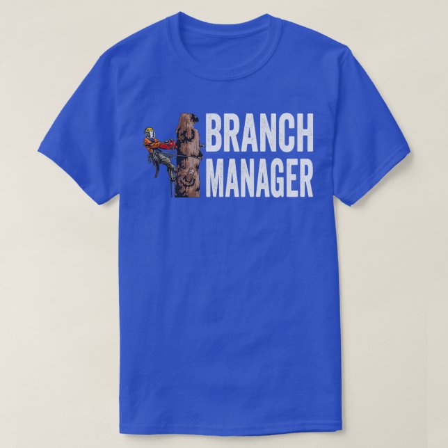 Woodworking Branch Manager Lumberjack T-Shirt (Design Front)
