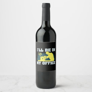Woodworking Carpenter Gift Wine Label