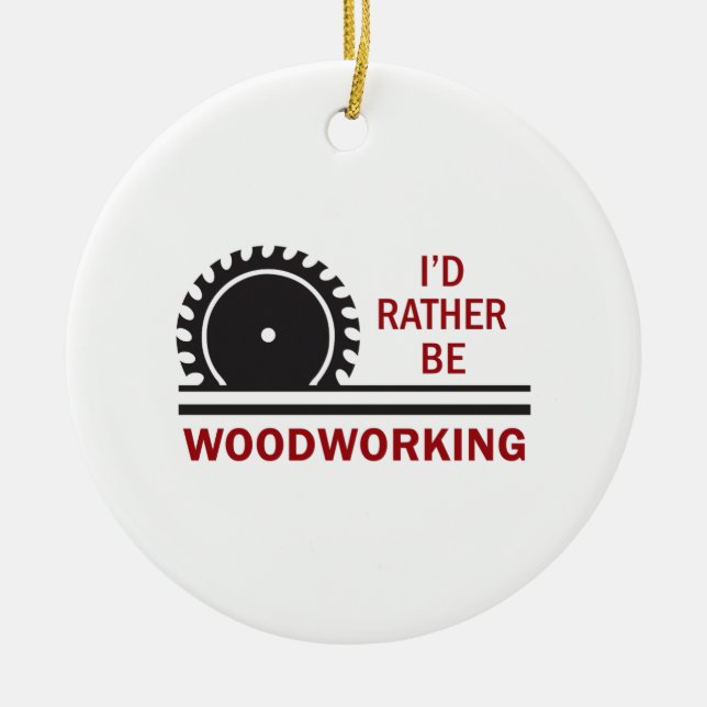 WOODWORKING CERAMIC TREE DECORATION (Front)