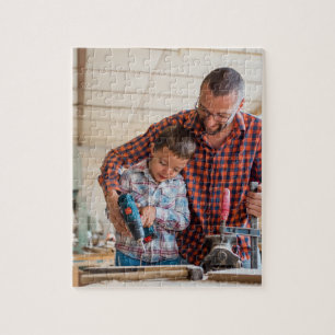 Woodworking Jigsaw PuzzlesI Father&Son at Workshop Puzzle
