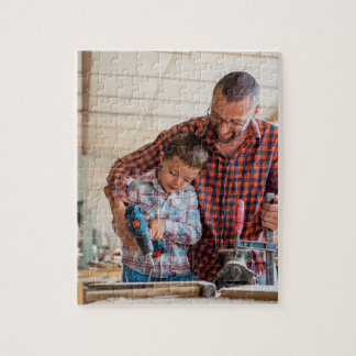 Woodworking Jigsaw PuzzlesI Father&Son at Workshop Puzzle