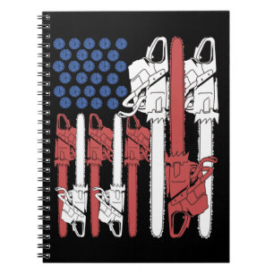 Woodworking Men Lumberjack Gifts Arborist Chainsaw Notebook