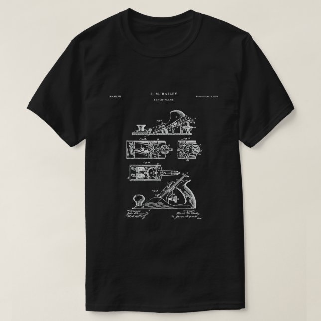Woodworking Patent  - Tools  T-Shirt (Design Front)
