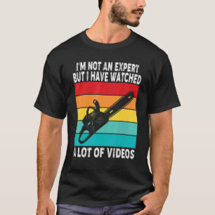 Woodworking Tools Carpenter Contractor Chainsaw T-Shirt