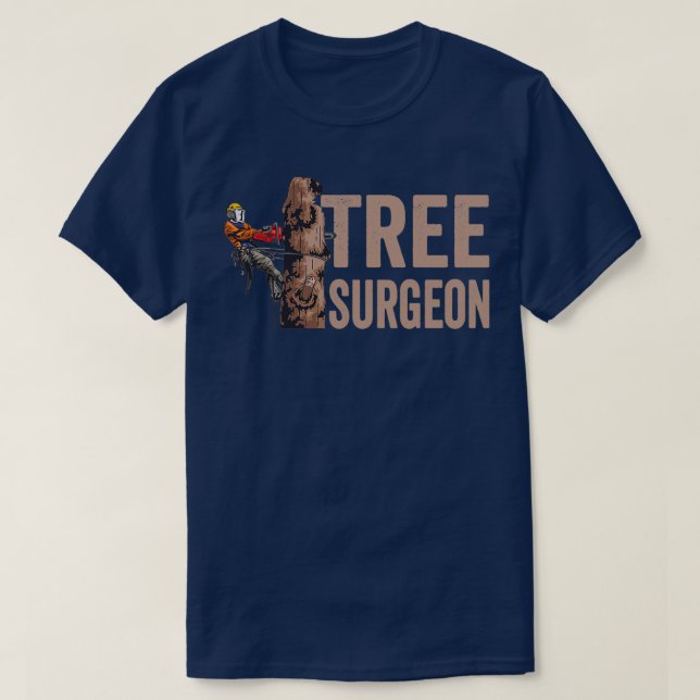 Woodworking Tree Surgeon Lumberjack T-Shirt (Design Front)