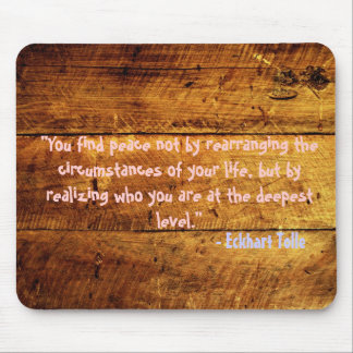 woody grunge quote mouse mat