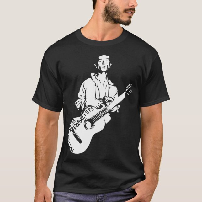 Woody Guthrie This Machine Kills golfgirl funny bo T-Shirt (Front)